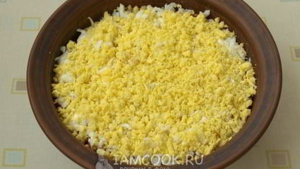 салат мимоза с горбушей