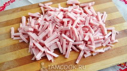 салат нежность с ветчиной и огурцами