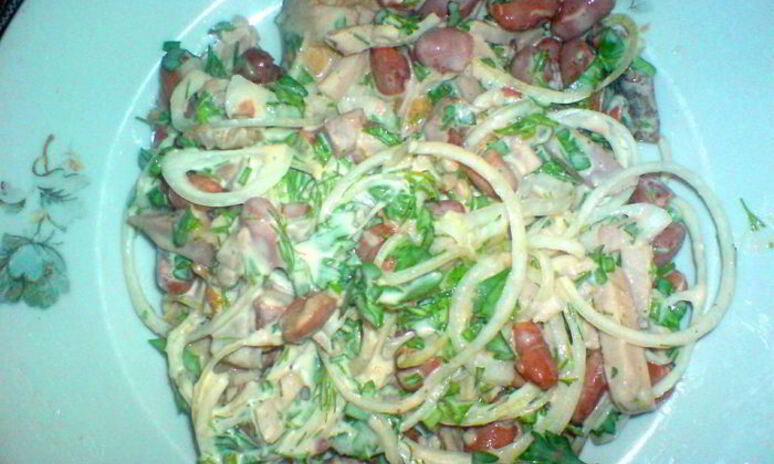 Рецепт салата нотки фа и соль