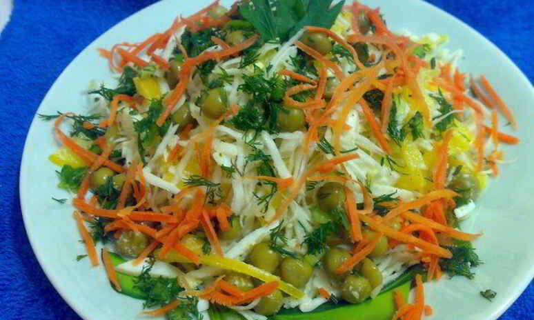 Рецепт салата овощной