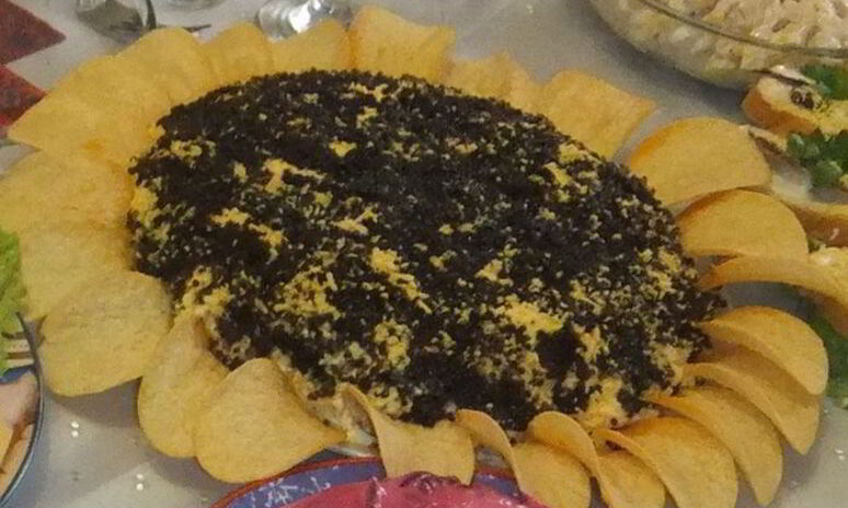 Рецепт салата подсолнух