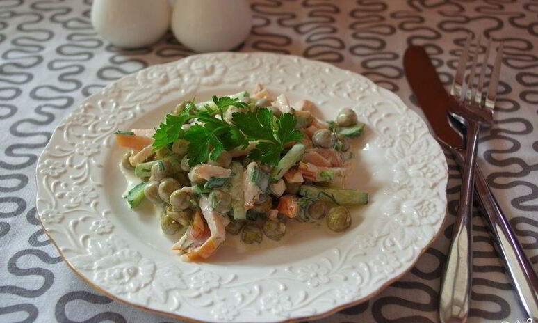 Рецепт салата пятиминутка