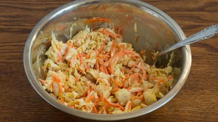 салат с корейской морковью и фасолью