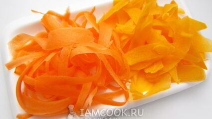 салат с тыквой, морковью и финиками