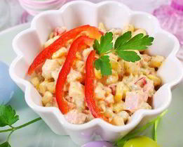 Салат с ветчиной