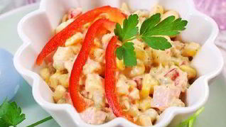 Салат с ветчиной