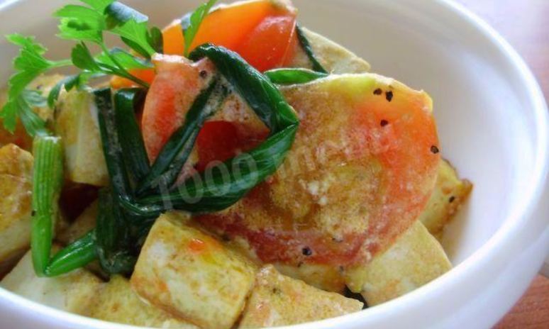 Рецепт салата соевого с помидорами