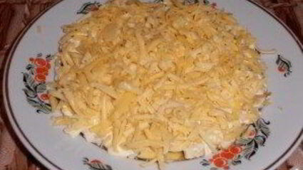 салат тиффани с курицей и виноградом