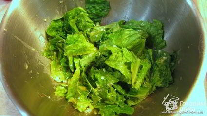 салат цезарь