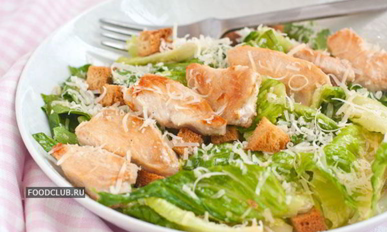 Рецепт цезаря с курицей