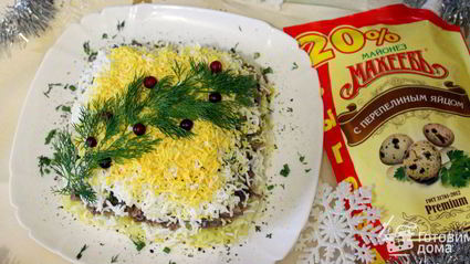 слоеный салат с говядиной новогодние желания