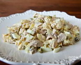 Столичный салат с курицей