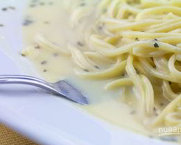 Белый соус к спагетти