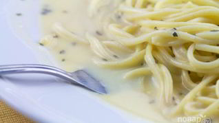 Белый соус к спагетти