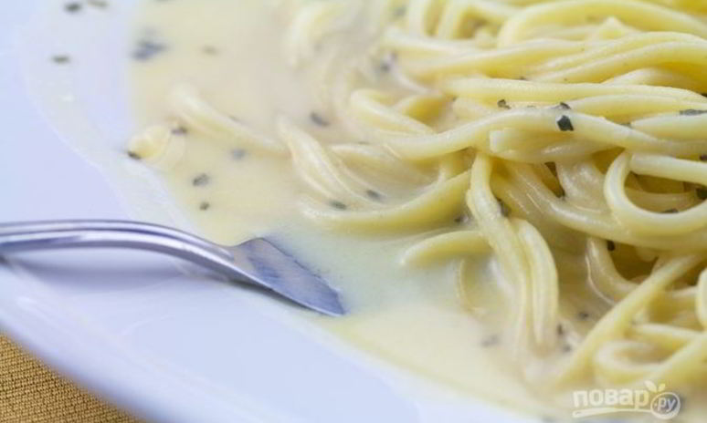 Рецепт белого соуса к спагетти
