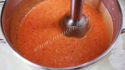 фасолевый соус с болгарским перцем