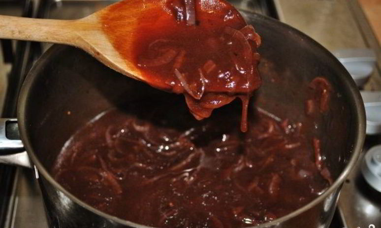 Рецепт луково-винного соус