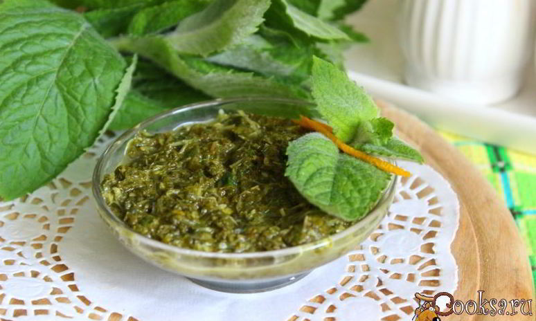 Рецепт мятна-апельсинового соус