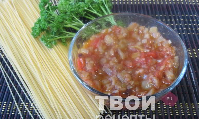 Рецепт овощного соуса с баклажанами