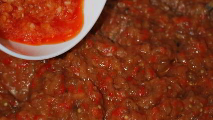 сербский соус с запеченными овощами