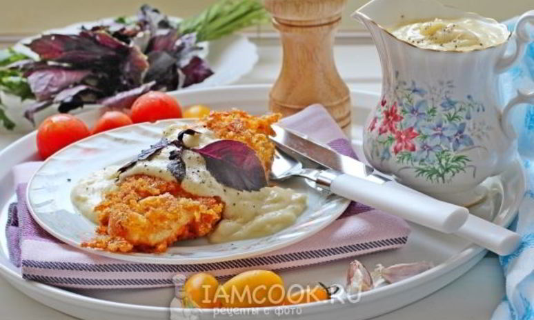 Рецепт сливочно чесночный соус