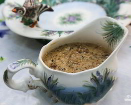 Сливочно-грибной соус для мяса
