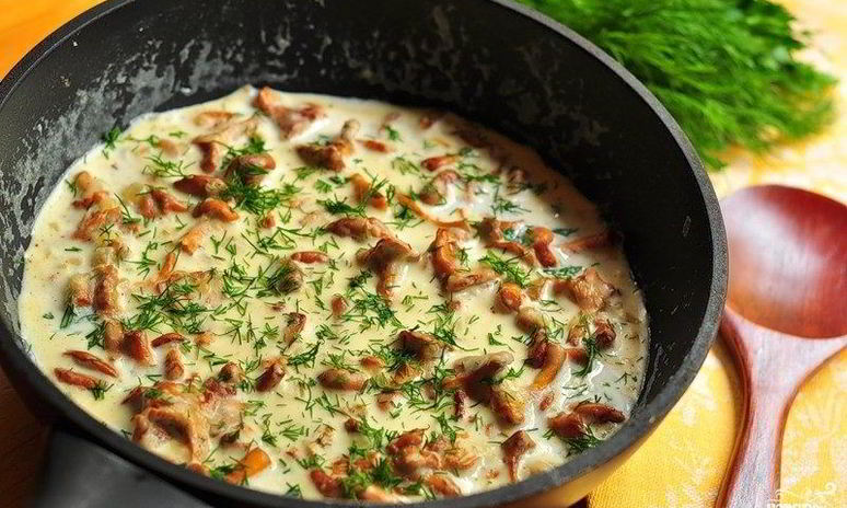 Рецепт соуса из лисичек