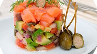 Тартар из лосося