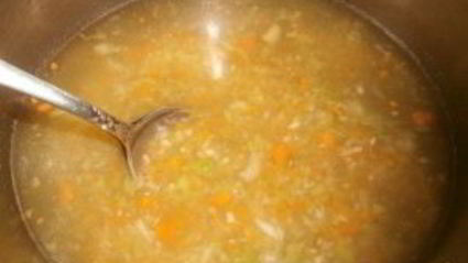 американский сливочный суп с бурым рисом