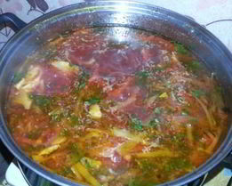 Борщ домашний