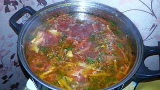 Борщ домашний