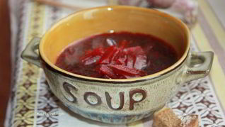 Борщ из запеченной свеклы