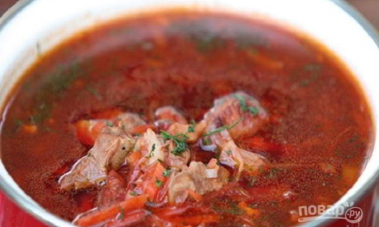 Рецепт борща княжеского