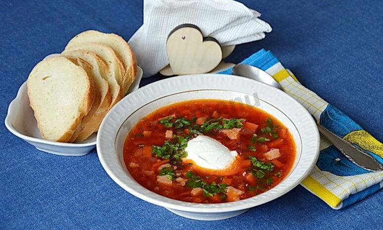 Рецепт борща московского со свеклой