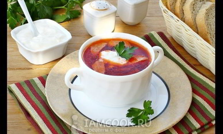 Рецепт борща московского