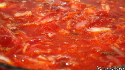 борщ на свиной лопатке с квашеной капустой