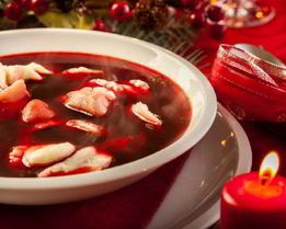 Борщ по-полтавски с галушками