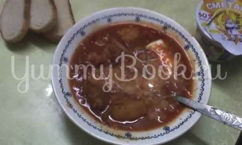 Рецепт борща по упрощенной схеме