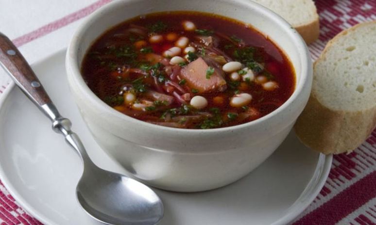 Рецепт борща постного с грибами