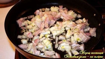 борщ постный