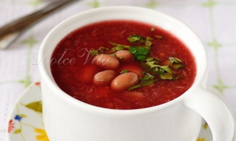 Рецепт борща-пюре без масла