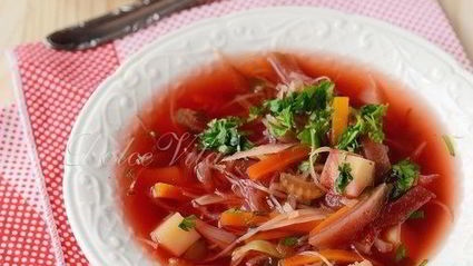 борщ-пюре без масла