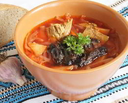 Борщ с черносливом