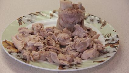 борщ с фасолью и курицей