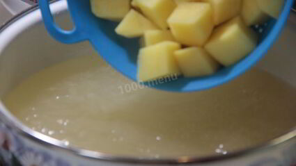 борщ с фасолью и курицей