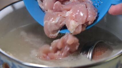 борщ с фасолью и курицей