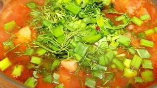 Борщ с грибами