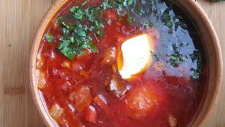 Борщ с капустой