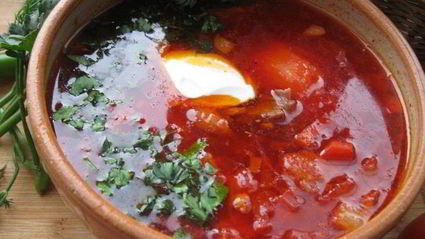 борщ с капустой