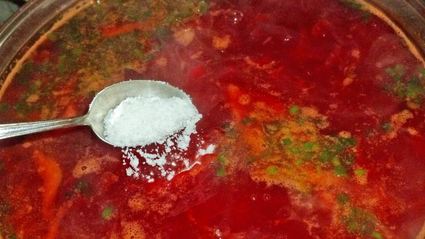 борщ с консервированной фасолью